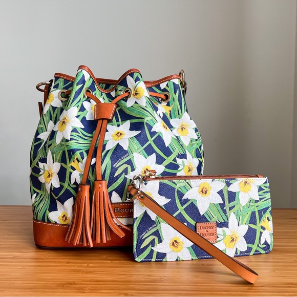 Dooney & Bourke Bags Dooney Bourke Euc Daffodil Coated Cotton